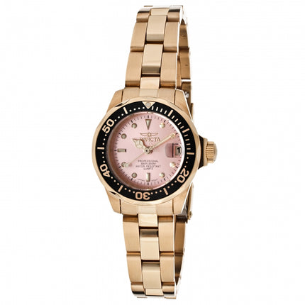INVICTA Women's Pro Diver Petite 24.5mm Rose Gold Watch