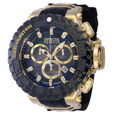 INVICTA Men's Sea Hunter Chronograph Gold/Black 57mm Watch