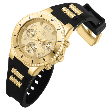 INVICTA Women's SPORT Elitist Gold / Black Silicone Chronograph Watch