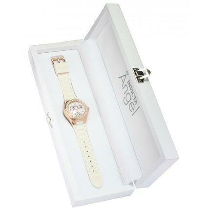 INVICTA Women's Angel 38mm Rose Gold White Watch