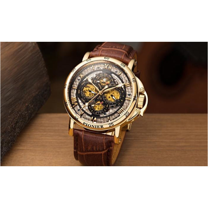 TUFINA GERMANY DUBLIN DIAMONDS PIONIER GOLD | BROWN Watch