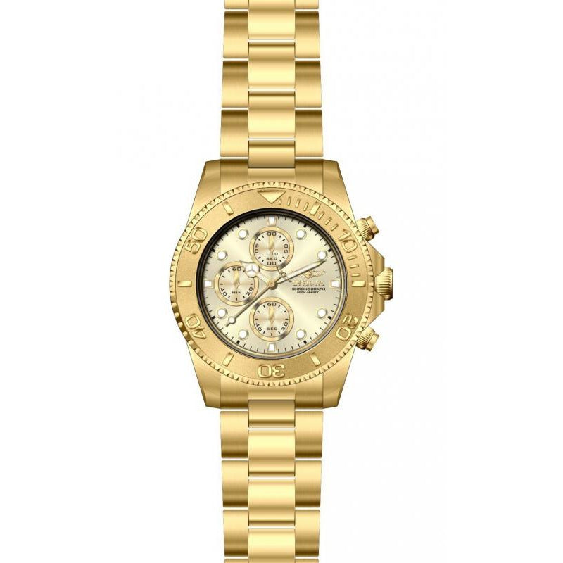 INVICTA Men's Sea Dweller Gold Tone 200M 43.5mm Watch