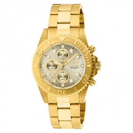 INVICTA Men's Pro Diver Sea Dweller 43mm Chronograph Watch Gold