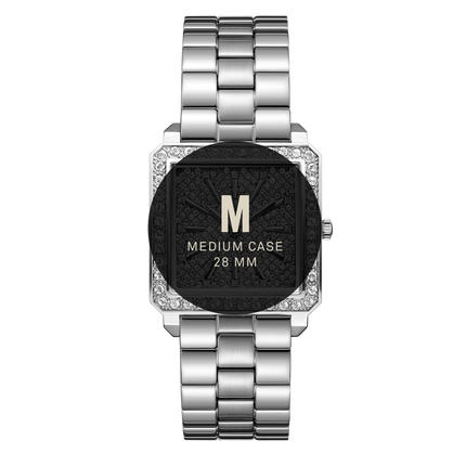 JBW Cristal 28 Silver + Bracelet Watch