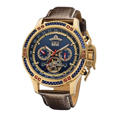 TUFINA GERMANY AMSTERDAM DIAMONDS PIONIER GOLD BROWN | BLUE Watch