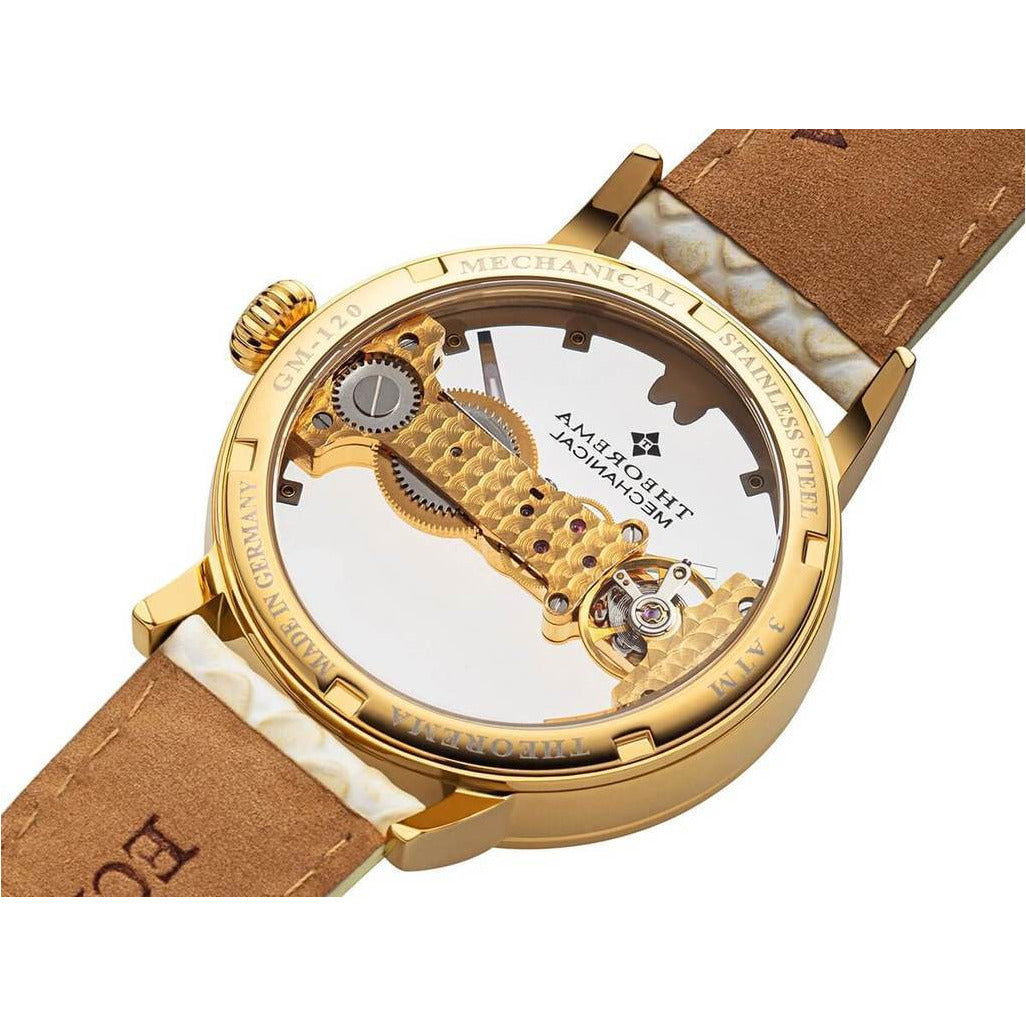 TUFINA GERMANY LADY BUTTERFLY THEOREMA GOLD | BEIGE TURQUOISE Watch