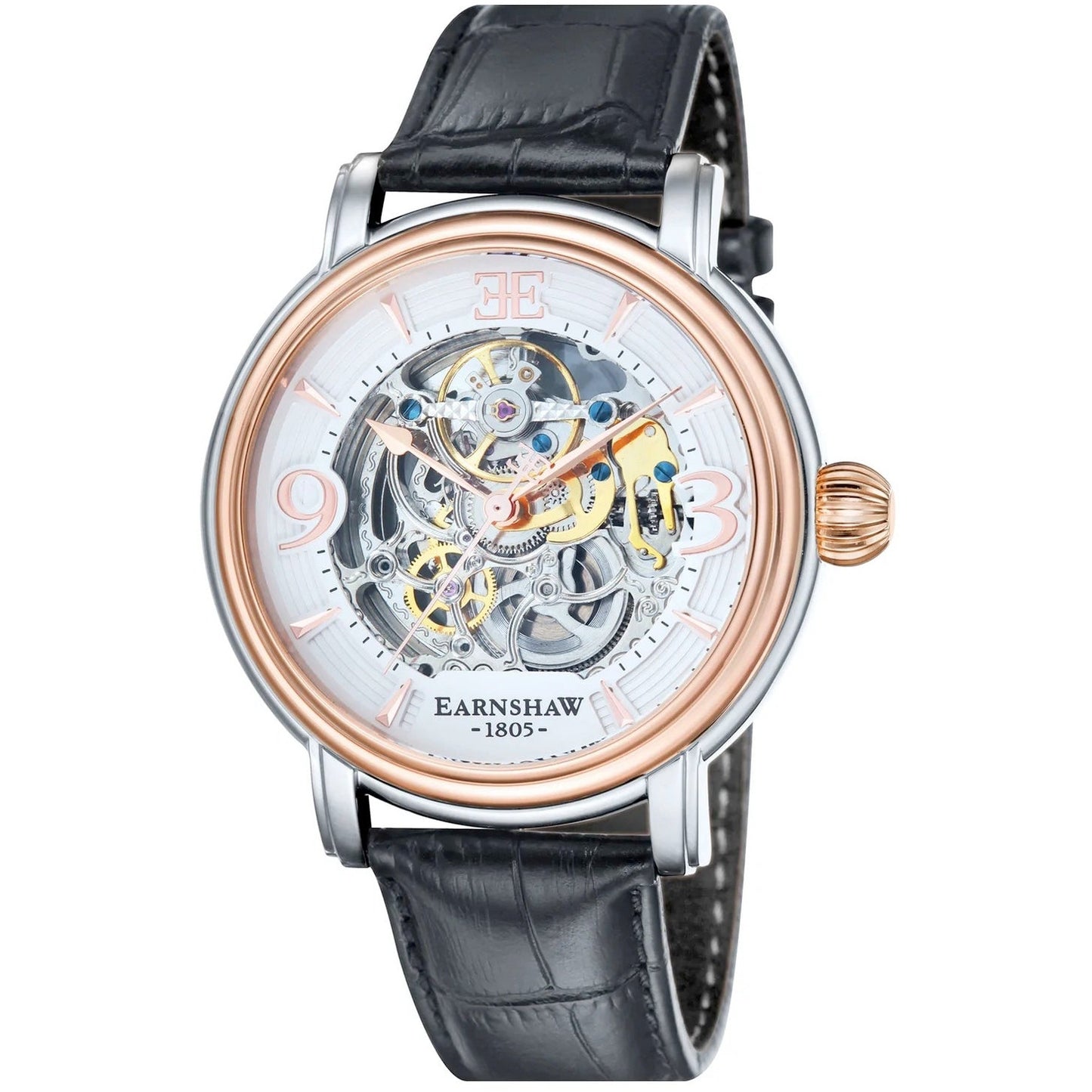 THOMAS EARNSHAW LONGCASE GRANDE SKELETON AUTOMATIC Warm Gold