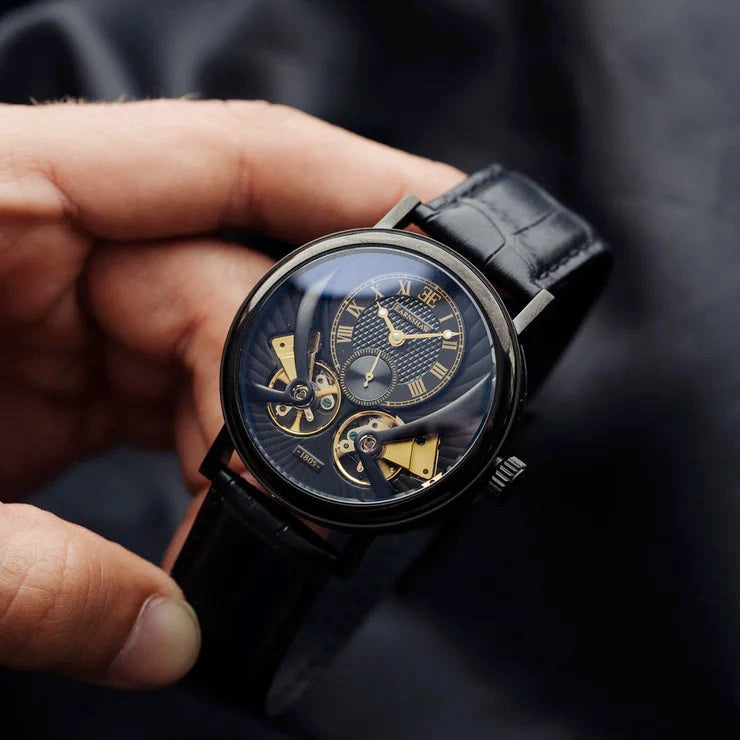 THOMAS EARNSHAW BEAUFORT ANATOLIA DOUBLE BARREL AUTOMATIC ENIGMA BLACK