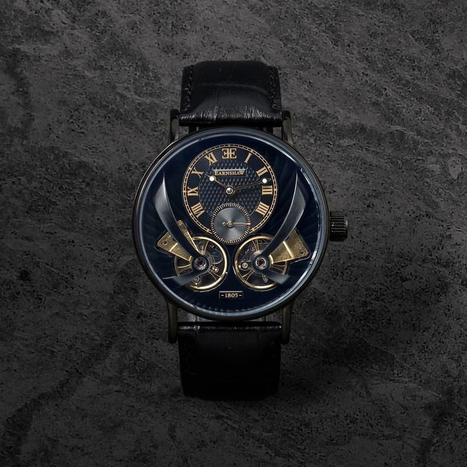THOMAS EARNSHAW BEAUFORT ANATOLIA DOUBLE BARREL AUTOMATIC ENIGMA BLACK