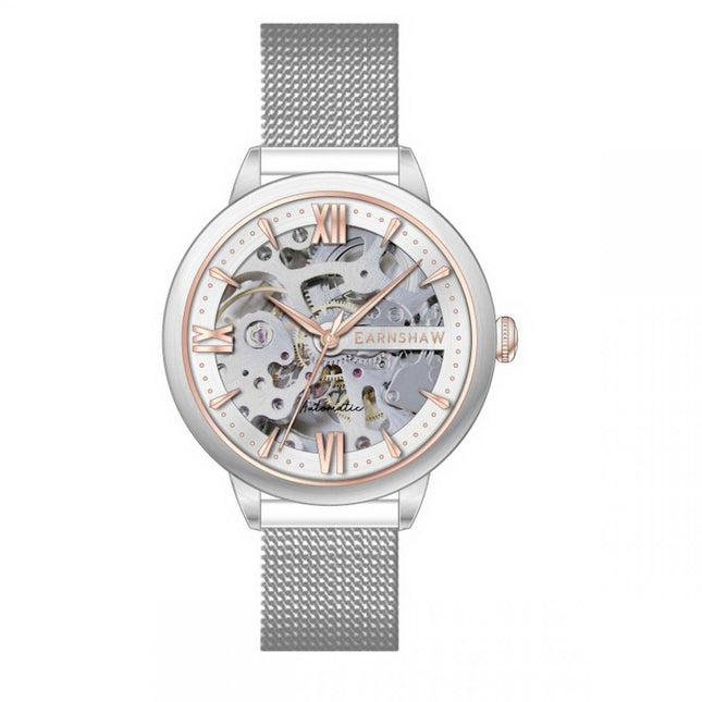 THOMAS EARNSHAW ANNING Automatic Skeleton Silver ES-8150-33 Watch