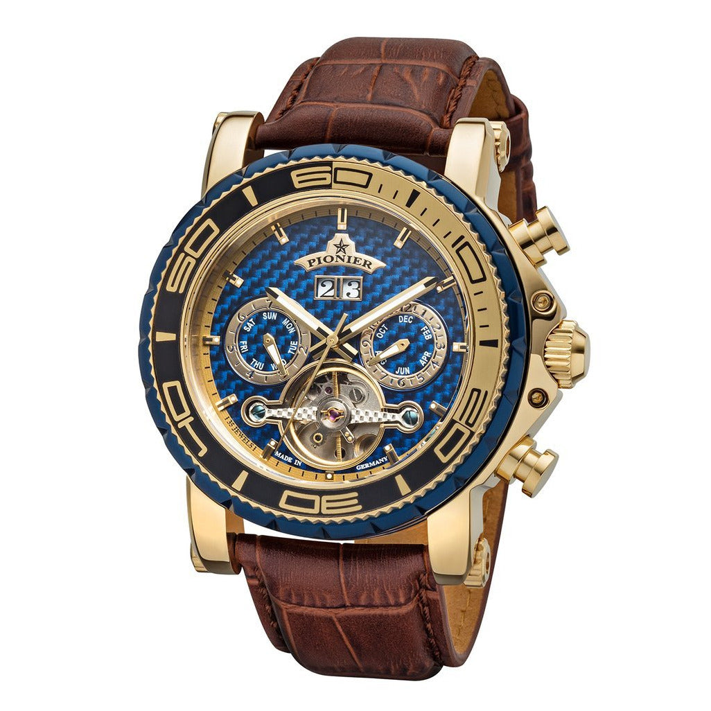 TUFINA GERMANY MIAMI PIONIER GOLD | BROWN BLUE Watch