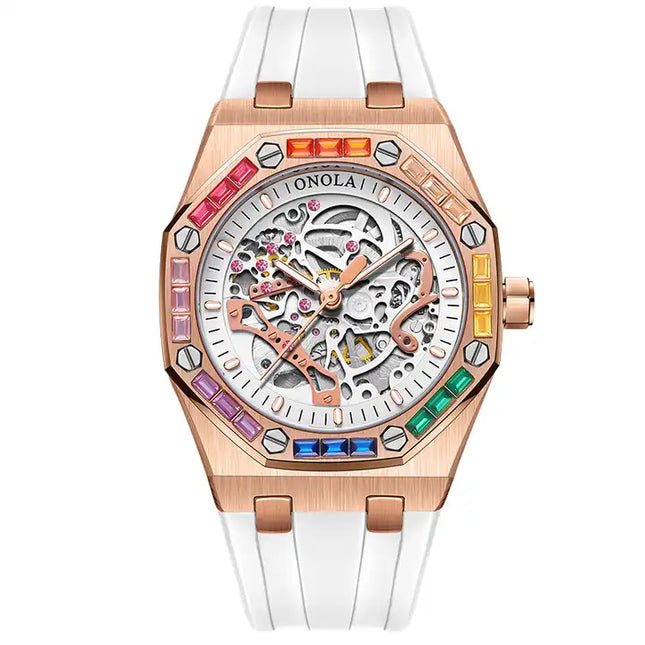 ONOLA Holland Automatic Watch Zircon Encrusted