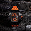 TSAR BOMBA Quartz Waterproof Watch TB8204Q-12 / Black / Orange