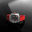 TSAR BOMBA Quartz Waterproof Watch TB8204Q-03 / Silver / Red