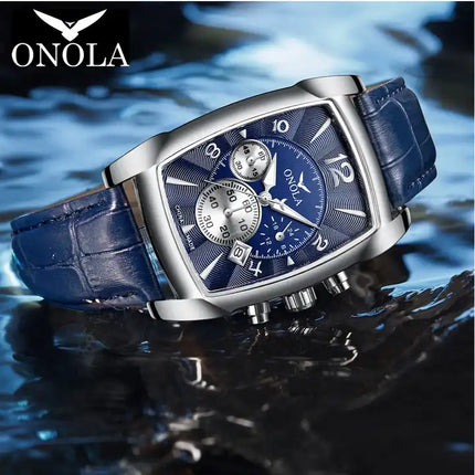 ONOLA Oriental CN MADE Chronograph Leather Strap Watch