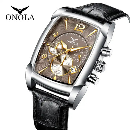ONOLA Oriental CN MADE Chronograph Leather Strap Watch
