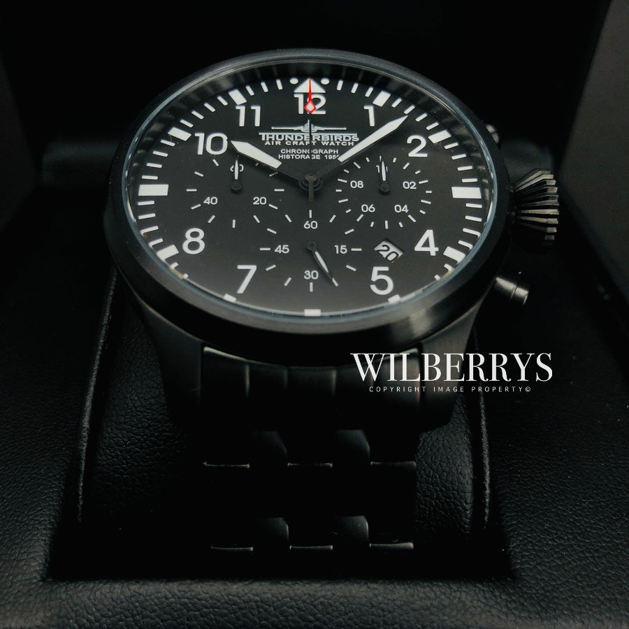 THUNDERBIRDS Historage Chronograph Black Edition Watch