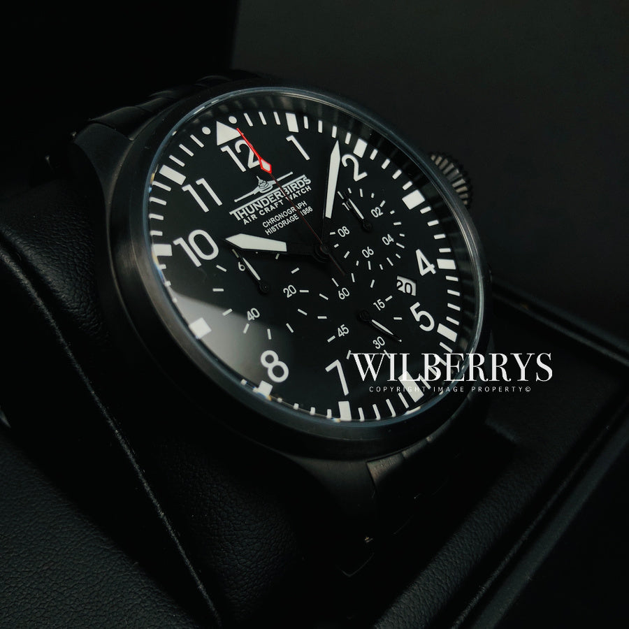 THUNDERBIRDS Historage Chronograph Black Edition Watch