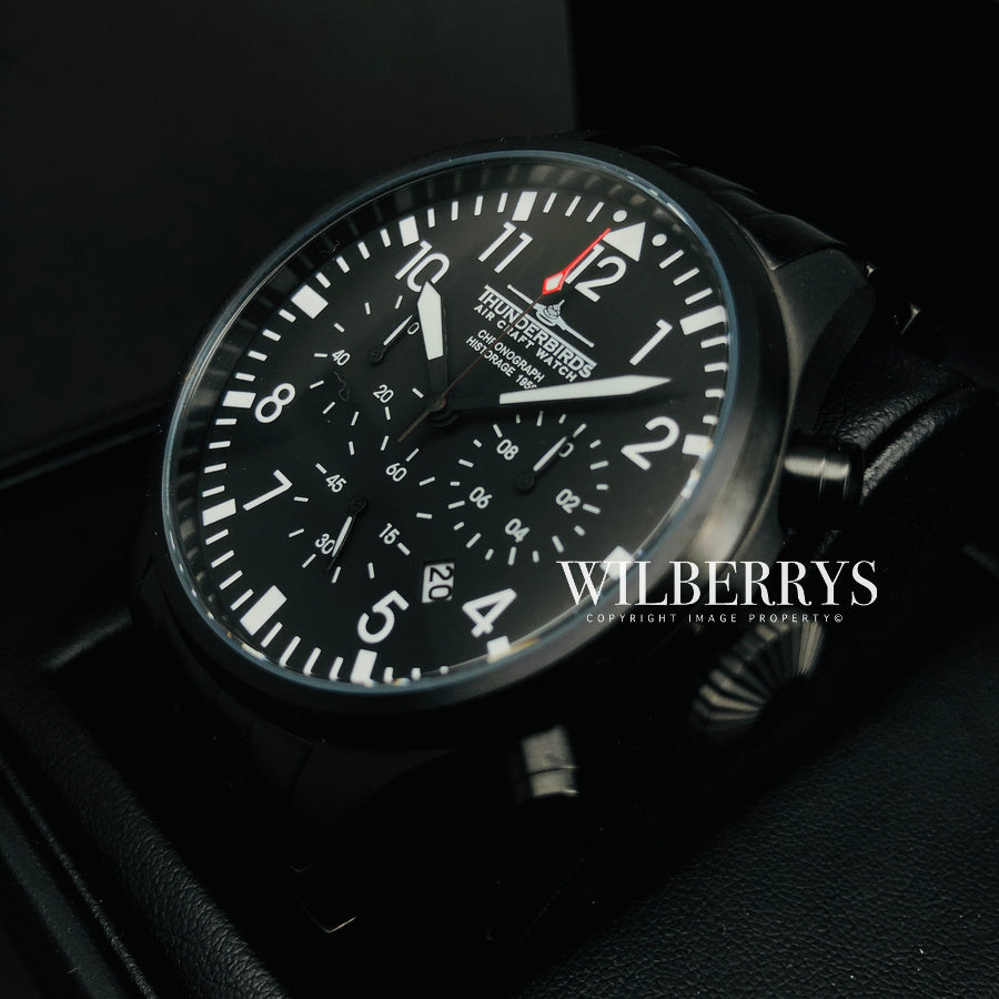 THUNDERBIRDS Historage Chronograph Black Edition Watch