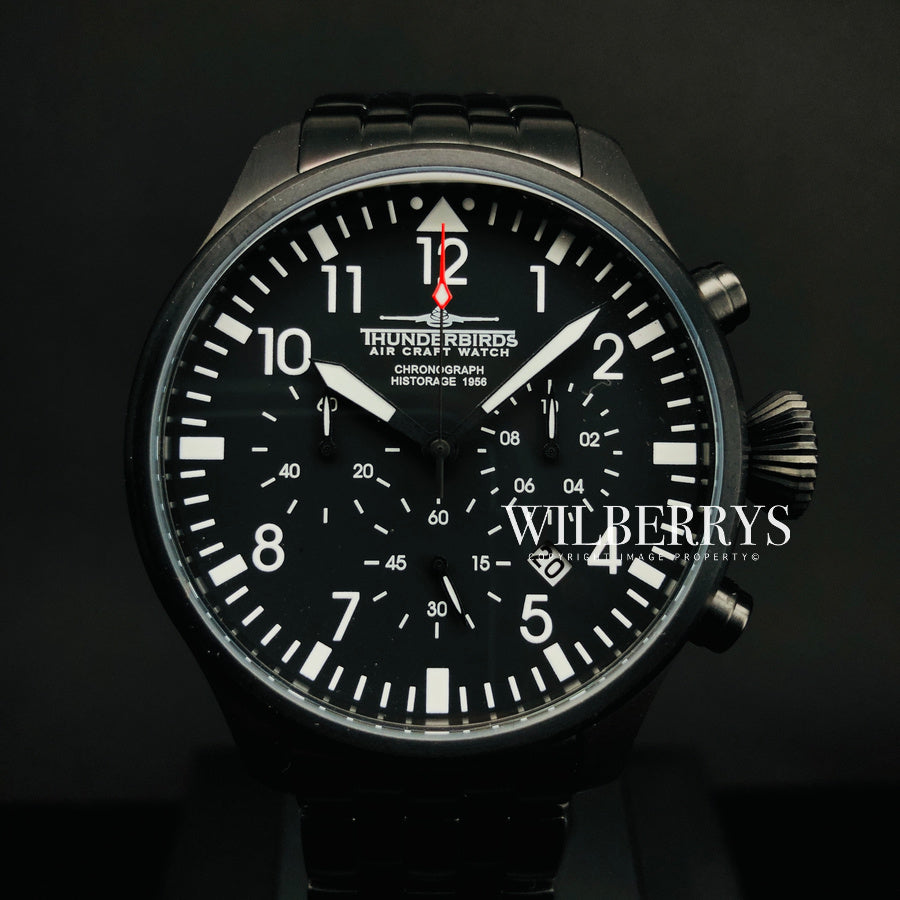 THUNDERBIRDS Historage Chronograph Black Edition Watch