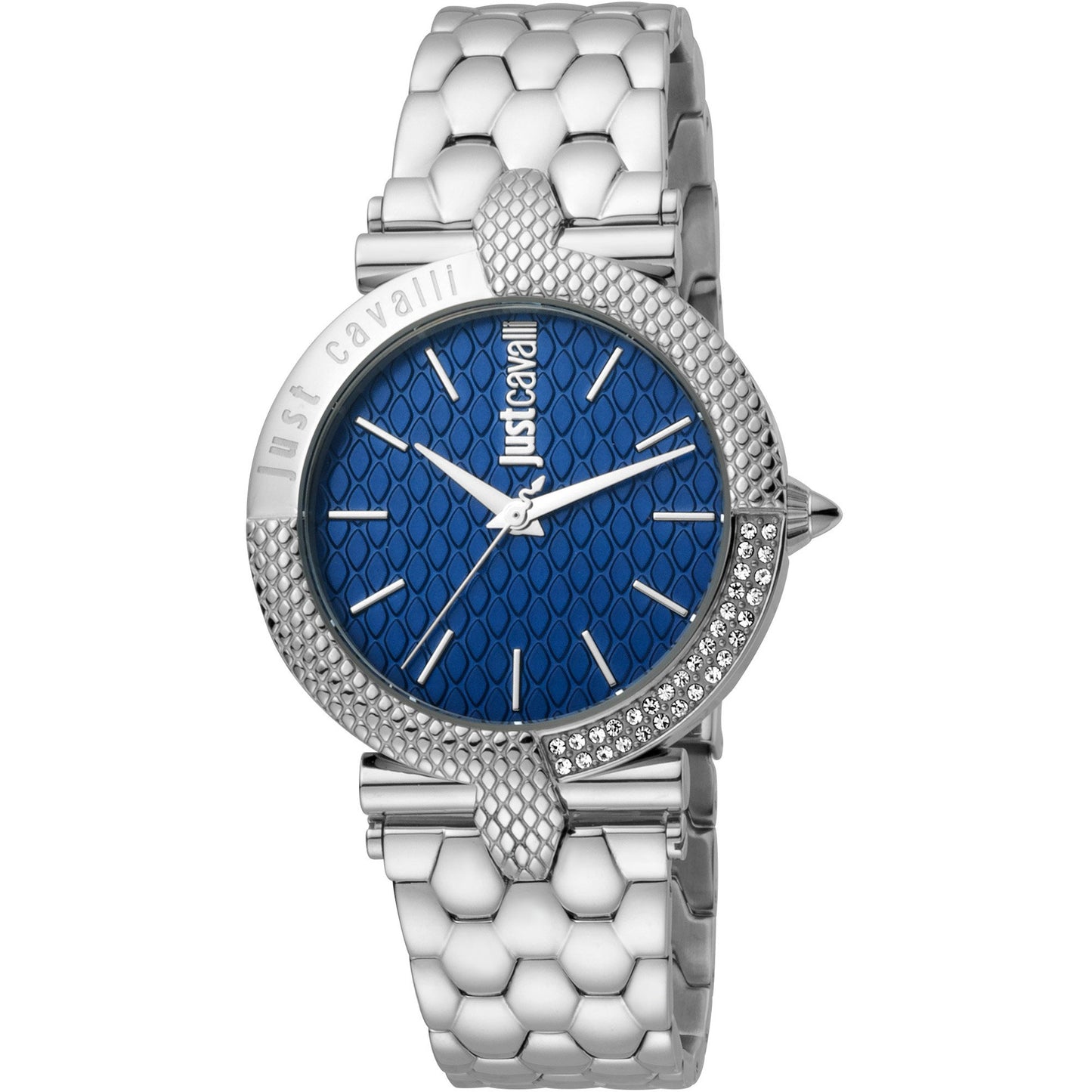 JUST CAVALLI Animalistic Scaled Blue Watch