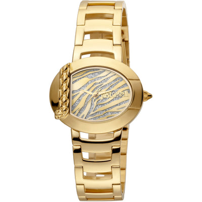 JUST CAVALLI Jungle Fever Steel Gold/Silver/Zebra Watch