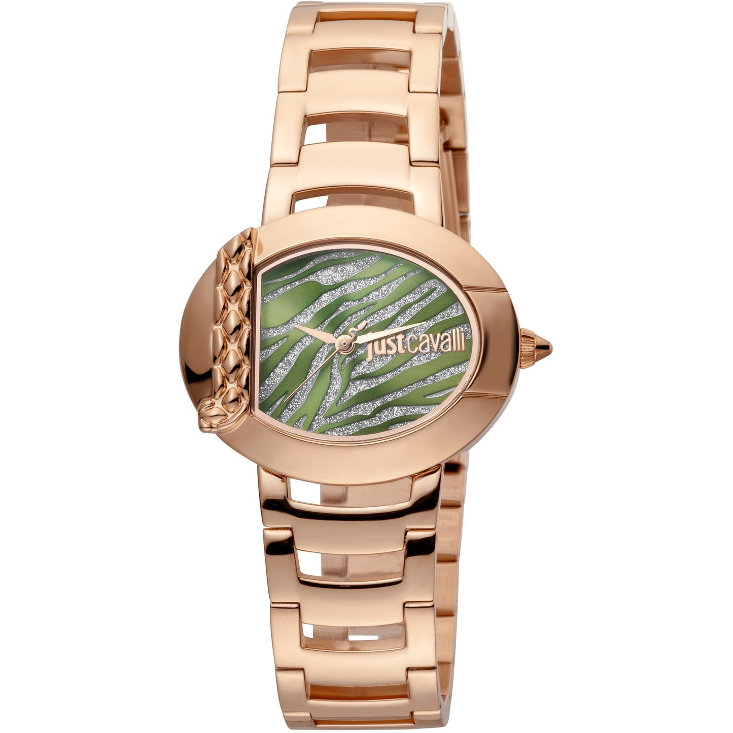 JUST CAVALLI Jungle Fever Steel Rose Gold/Zebra Watch