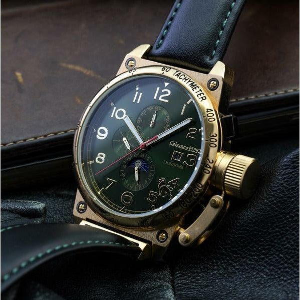 CALVANEO 1583 Liondome Britannic Gold Automatic Watch Watch
