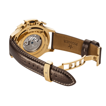 TUFINA GERMANY AMSTERDAM DIAMONDS PIONIER GOLD | BROWN Watch
