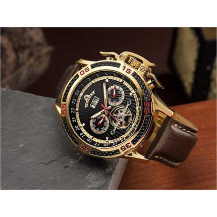 TUFINA GERMANY AMSTERDAM DIAMONDS PIONIER GOLD | BROWN Watch