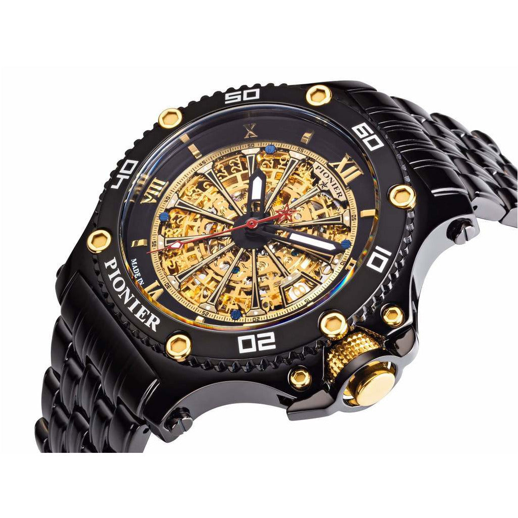 TUFINA GERMANY BARCELONA PIONIER BLACK | GOLD Watch