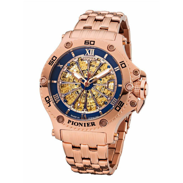 TUFINA GERMANY BARCELONA PIONIER STEEL ROSE GOLD | BLUE Watch