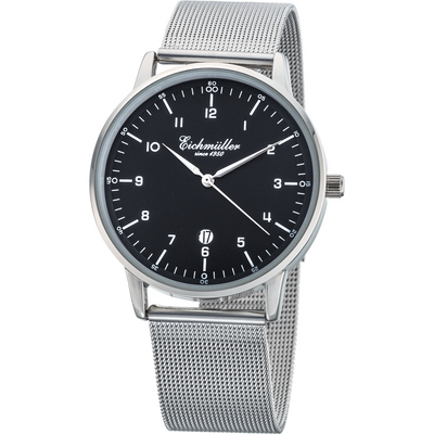 EICHMULLER since 1950 Classic Date Milanese Silver/Black Watch