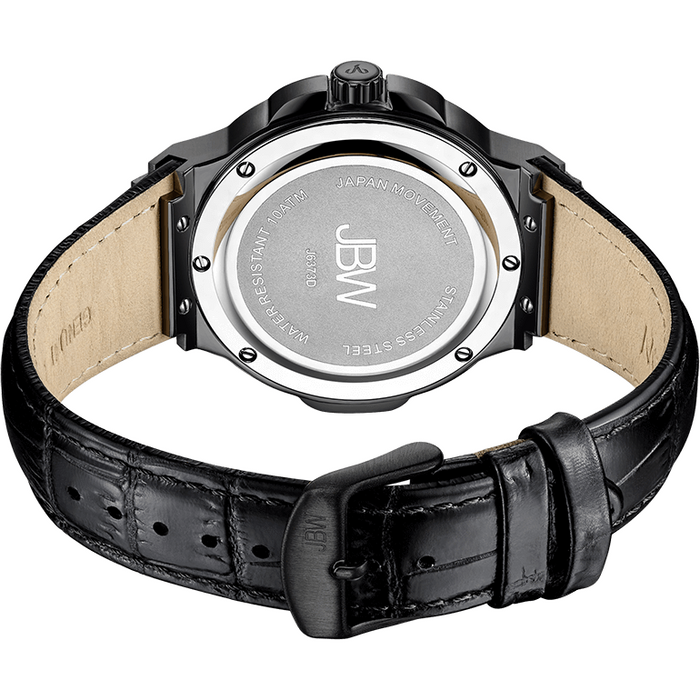 JBW Saxon 48 Black 16 Diamonds Watch