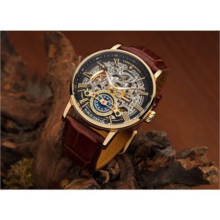 TUFINA GERMANY OSLO THEOREMA GOLD | BROWN Watch