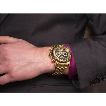 TUFINA GERMANY MIAMI PIONIER STEEL GOLD | BLACK Watch