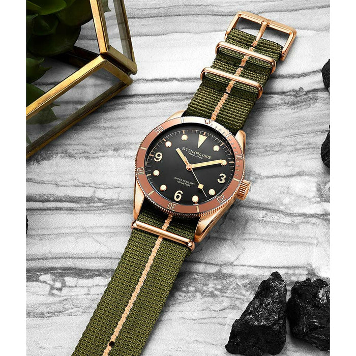 STUHRLING ORIGINAL Forti 3958 Quartz 41mm Diver Watch