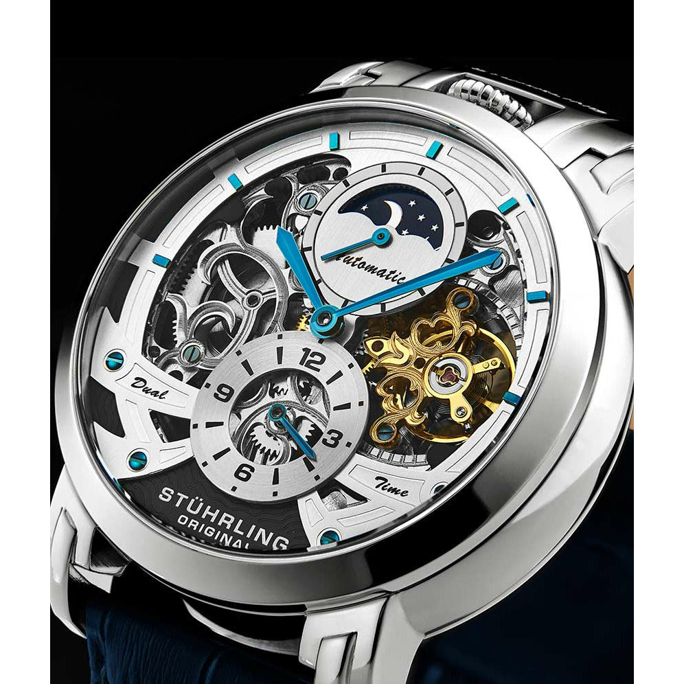 STUHRLING ORIGINAL Menai Automatic 47mm Skeleton Watch