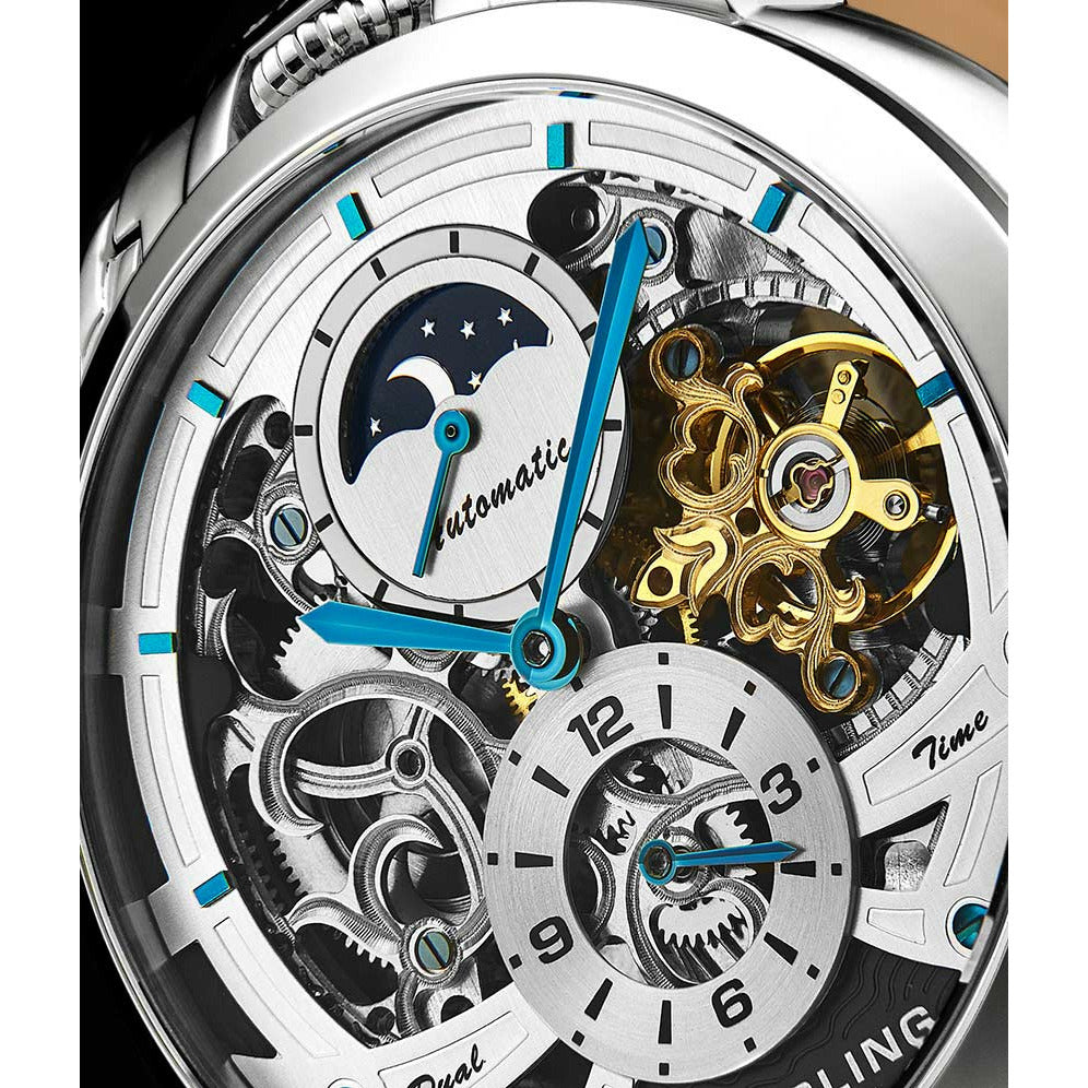 STUHRLING ORIGINAL Menai Automatic 47mm Skeleton Watch