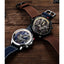 STUHRLING ORIGINAL Cordura 908 Quartz 45mm Aviator Blue Watch