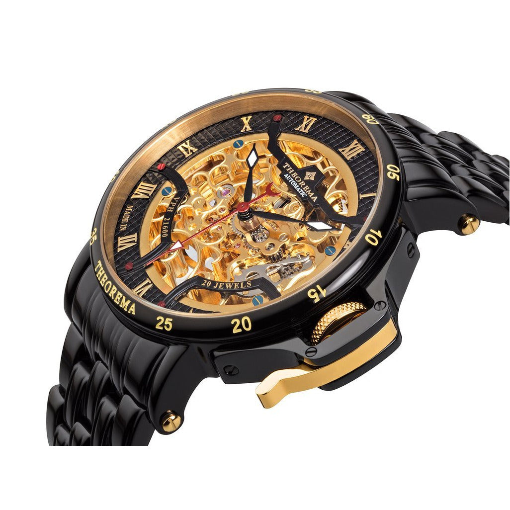TUFINA GERMANY MADRID THEOREMA STEEL | BLACK GOLD Watch