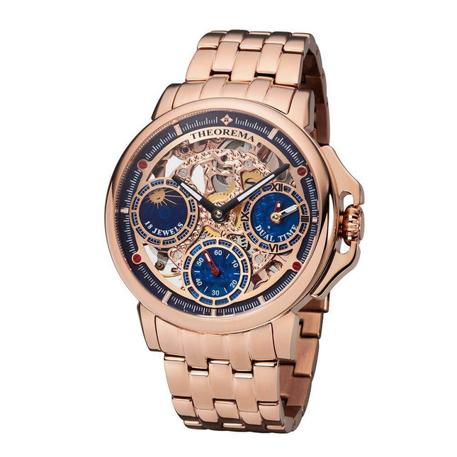 TUFINA GERMANY BEUNOS AIRES THEOREMA DUAL TIME ROSE GOLD Watch