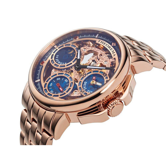 TUFINA GERMANY BEUNOS AIRES THEOREMA DUAL TIME ROSE GOLD Watch