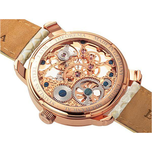 TUFINA GERMANY VENEZIA THEOREMA FULL SKELETON ROSE GOLD | BEIGE Watch