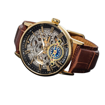 TUFINA GERMANY OSLO THEOREMA GOLD | BROWN Watch