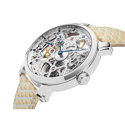 TUFINA GERMANY VENEZIA THEOREMA FULL SKELETON SILVER | BEIGE Watch