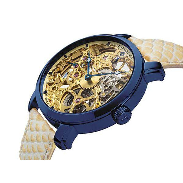 TUFINA GERMANY VENEZIA THEOREMA FULL SKELETON BLUE | BEIGE Watch