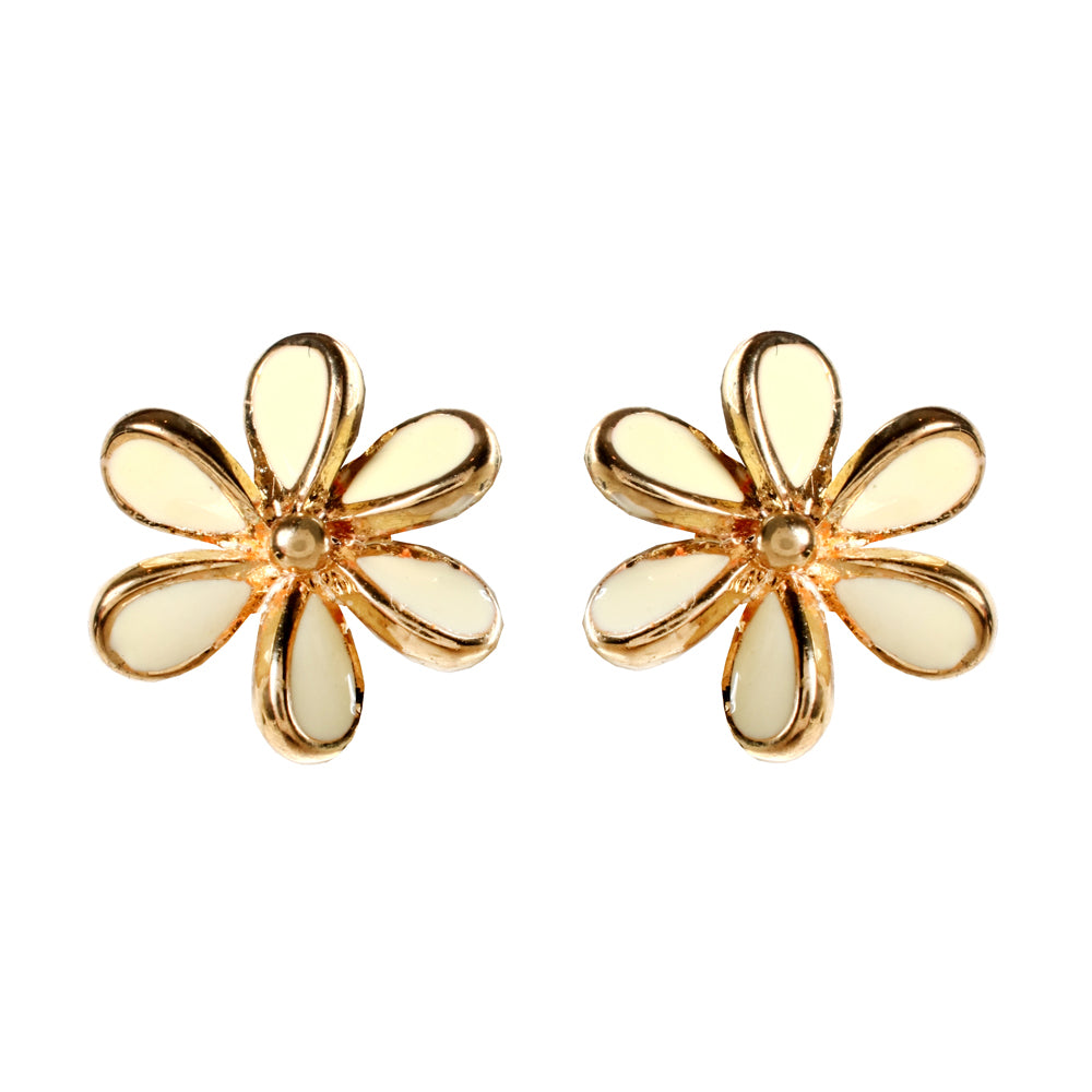 AMRITA NEW YORK Petite Enamel Studs Ivory
