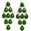 AMRITA NEW YORK Amrita Diamond Shape Chandelier Evergreen