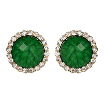 AMRITA NEW YORK Hampton Stud Earring Evergreen